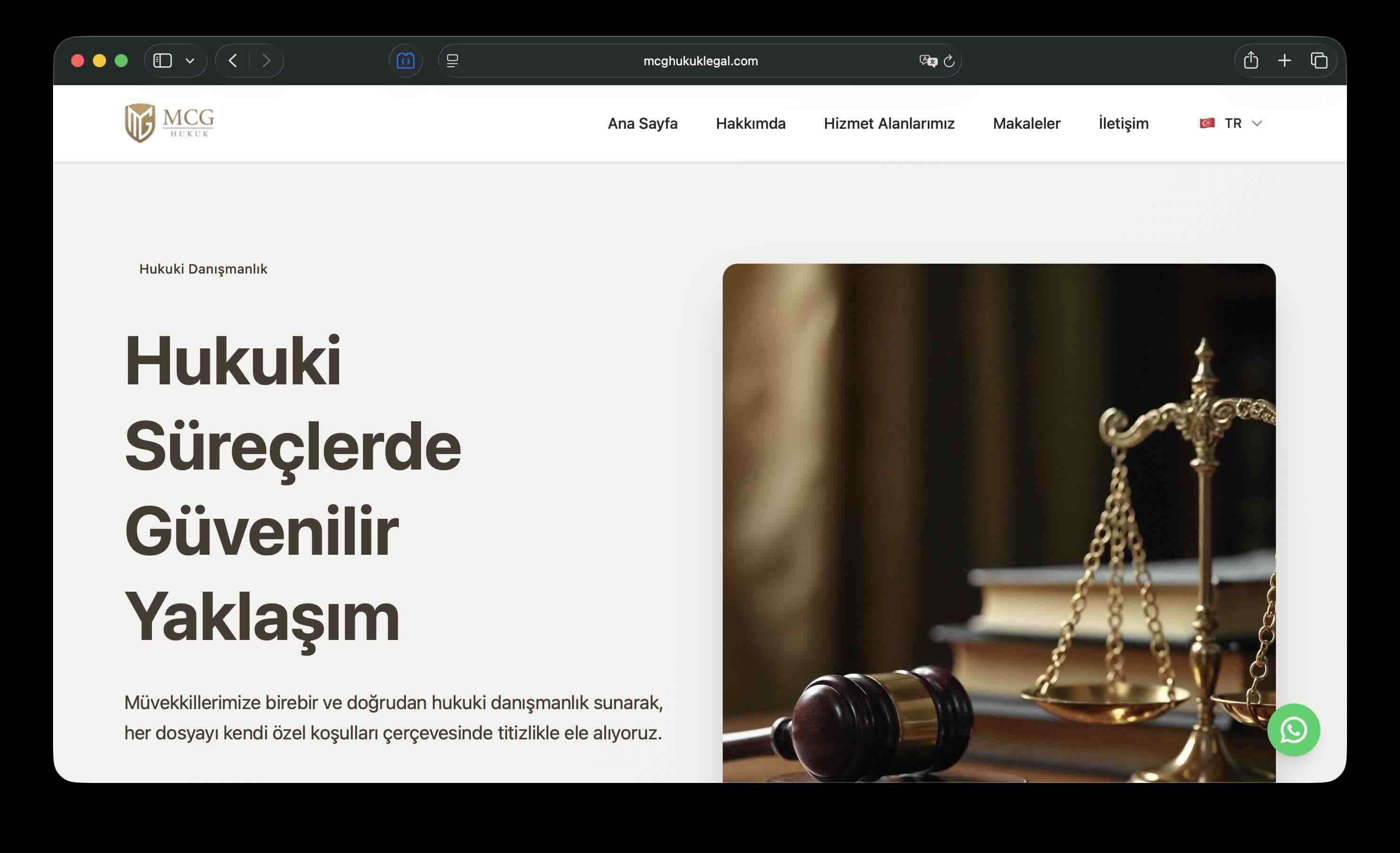 MCG Law Firm website